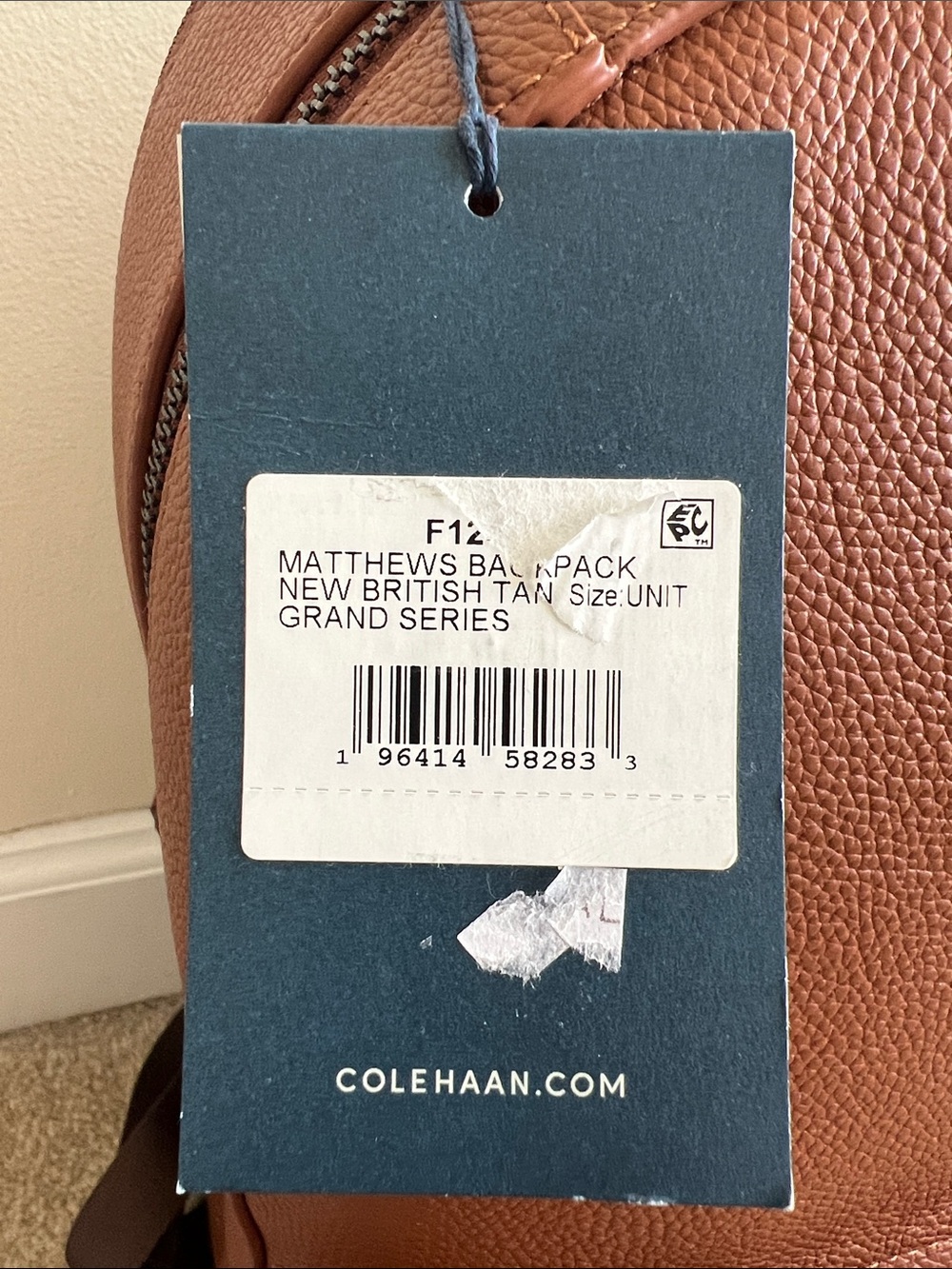 Cole Haan Matthews Backpack in British Tan - Picture 6 of 6